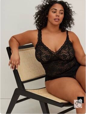 torrid Black Lace Chemise Camisole